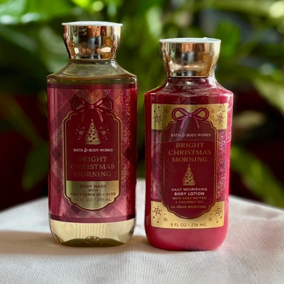 Bath & Body Works Bright Christmas Morning Body Wash and Body Lotion Set - Picture 1 of 2